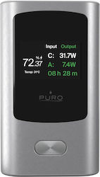 Puro Display 10000mAh 45W Γκρι