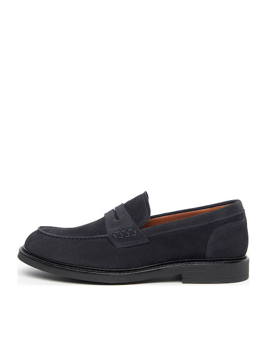 Men's Leather Loafers Blue