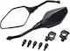 Motorcycle Mirror 1pcs Black