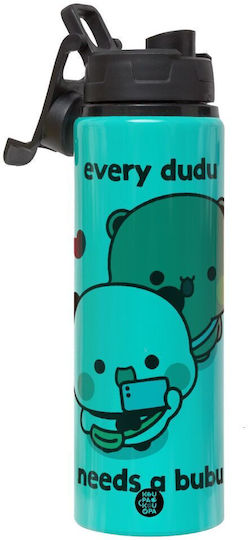 Koupakoupa Every Dudu Needs A Bubu Kinderflasche Aluminium mit Schraubverschluss Auslaufsicher 850ml
