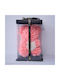 Floral Teddy Bear 25 Cm Bright Leds Foam Roses White Heart In Gift Box Powder Pink