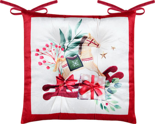 Christmas Decorative Pillow White 38x38cm