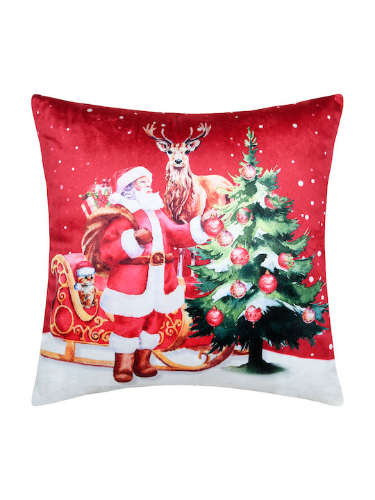 Christmas Velveteen Pillow 40x40 S-f Noel Rouge C0d834001 40x40