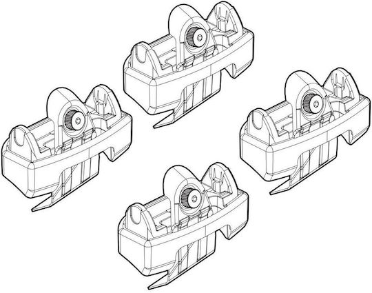 Lampa Πόδια για Μπάρες Οροφής Seat Leon 4τμχ