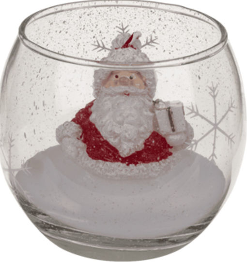 Zmart Imports Christmas Glass Candle 8x8cm