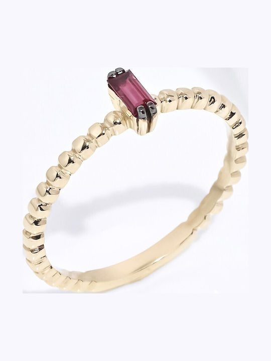 Lunaorocreations Women's Ruby Yellow Gold Ring