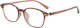 Techsuit Anti-Blue Light Glasses Reflex PC 6635 Unisex Round TR90 Frame AC Lens Transparent Brown