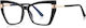 Techsuit Anti-Blue Light Glasses Reflex PC 2269 Women Oversized TR90 & Metal Frame AC Lens Black