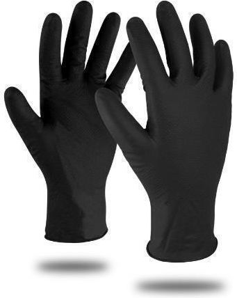 Kapriol Handschuhe Nitril Puderfrei in Schwarz Farbe 100Stück