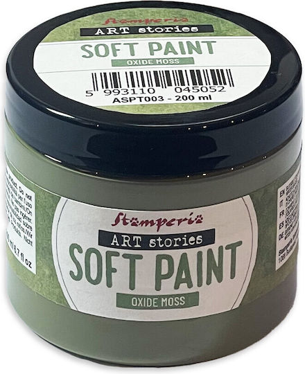 Stamperia Art Stories Soft Paint Oxide Moss 200 ml