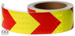 Reflective Adhesive Tape Cars Trucks Trailers Objects Red Yellow PVC Size 5 cm x 25 Meters Original Deals Reflective Adhesive Tape Cars Trucks Trailers Objects Red Yellow PVC Size 5 cm x 25 Meters Original Deals