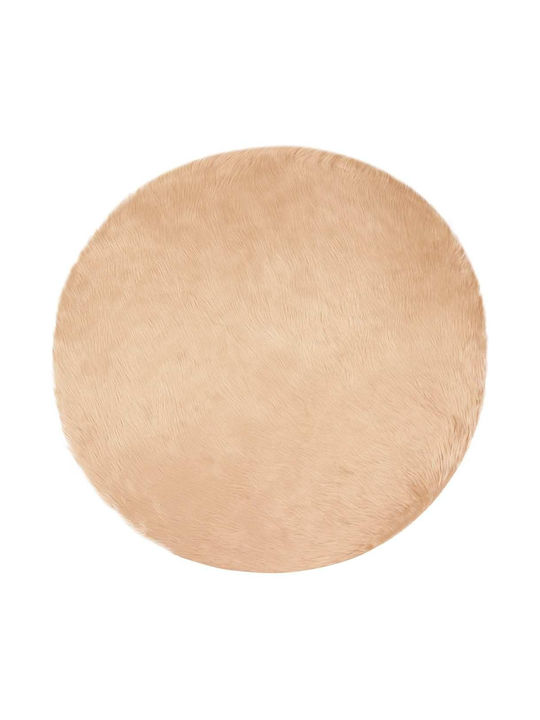 vidaXL Rug Fireplace Rectangular Leather Beige