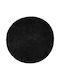vidaXL Teppich Kamin Rechteckig Leder Black