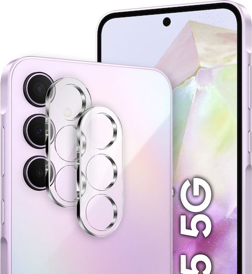 2x Стъкло Калъф Камера Erbord Samsung Galaxy A35 5G Прозрачен