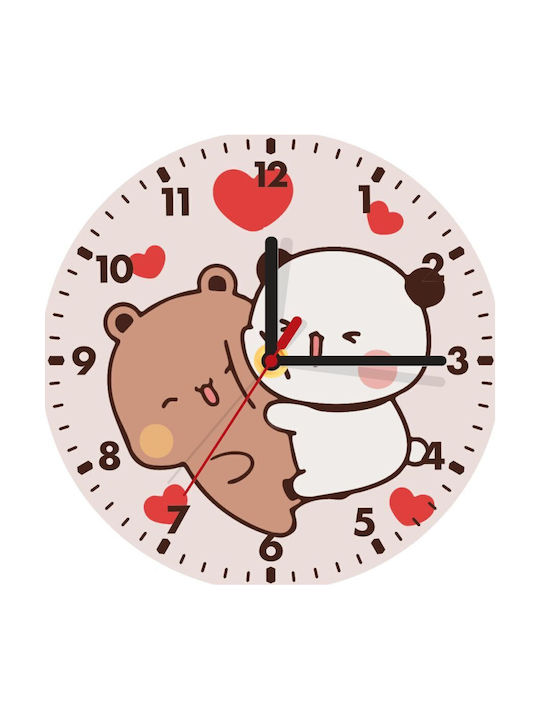 Koupakoupa Kids Wooden Wall Clock Bubu & Dudu 20cm