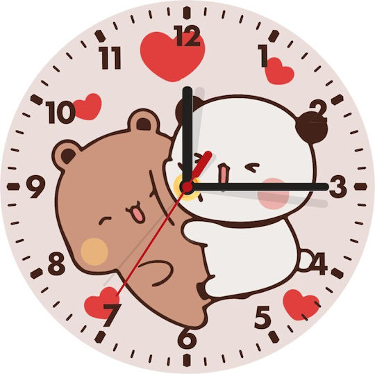 Koupakoupa Детски стенен часовник Bubu & Dudu Дърво 20εκ.