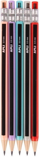 Apli Mechanischer Bleistift 2mm mit Spitzer 25Stück Rosa