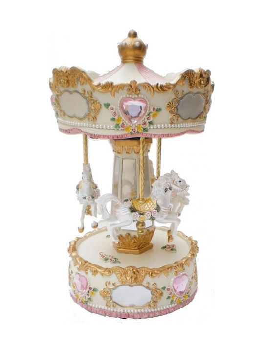 TS Collection Pink Carousel with Music & Movement