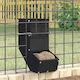 vidaXL of hamsters Metal Feeder for Rabbits wit...