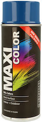 Maxicolor Σπρέι Αστάρι Μπλε Μπλέ Γνήσιο Γυαλιστερό RAL 5010 400ml