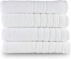 Olia Home Ξενοδοχειακή Πετσέτα Προσώπου Λευκή