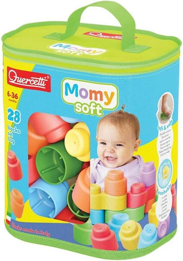 Quercetti Cuburi De Construit Momy Soft Pentru 6+ Luni 28 Bucăți