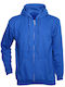 Kprime Men's Long Sleeve Work Sweatshirt Blue with Hood