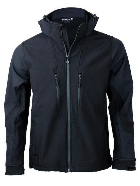 Fageo Work Jacket Softshell with Detachable Hoo...