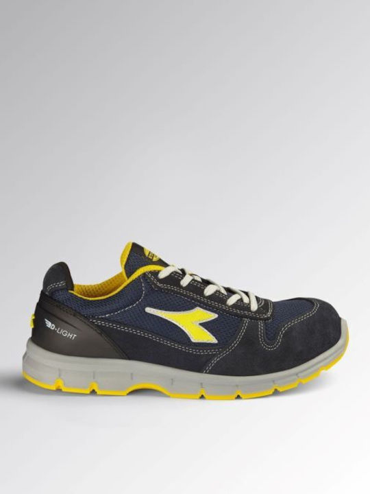 Utility Diadora Safety Shoe Run Text Low S1PSFO SR ESD Color Dark Navy EN ISO 20345:2022 181156