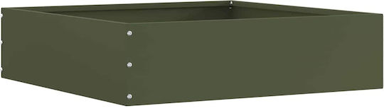 vidaXL Bordură de Grădină din Metal în Culoarea Verde 50x50cm