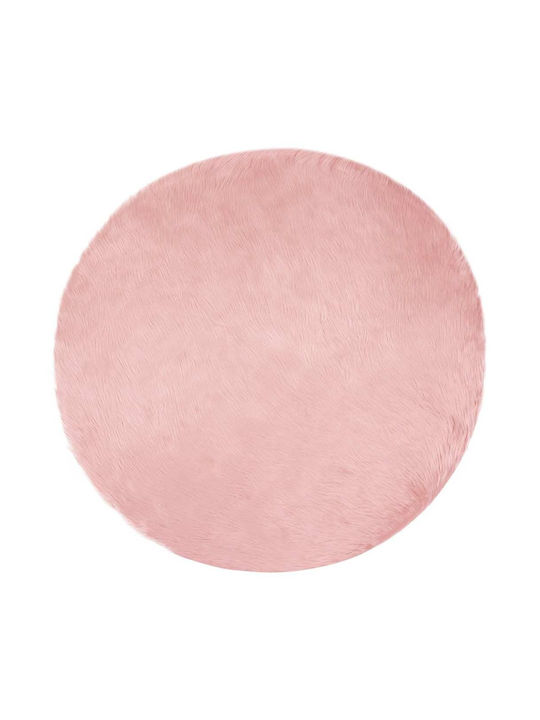 vidaXL Rug Rectangular Leather Pink