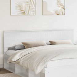 vidaXL Wooden Bed Headboard Bright White 200x100cm