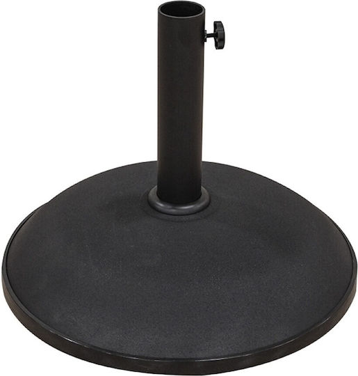 Zita Plus Stand de umbrelă din Ciment Negru 58x58cm