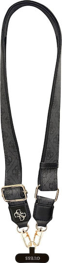 Guess Crossbody Каишка Pu 4g Метално Лого Черна Guucnp4agmk