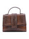 Women's Handbag Shoulder Crocodile Brown