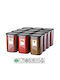 Set 12 Stück Allgemeine Verwendung Glas Grau 1200ml