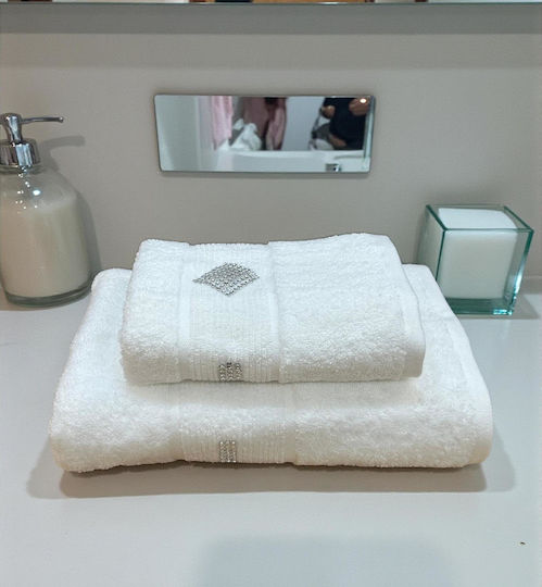 Linea Home Set of Towels 2 pcs White Weight 500gsm