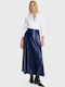 Piele Maxi Fustă Blue