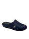 Men's Leather Slippers Blue