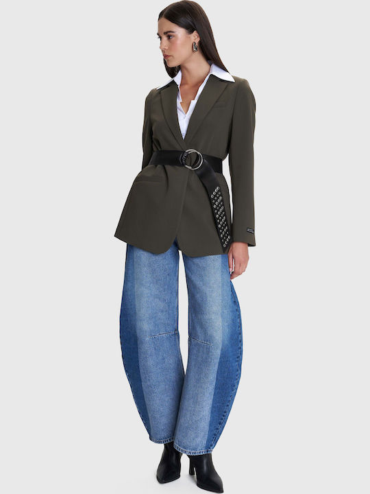 ALE - The Non Usual Casual Lang Damen Blazer Green