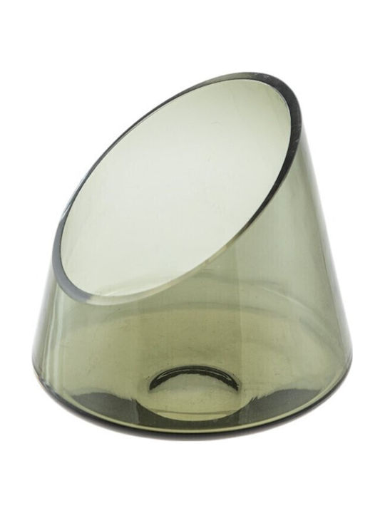 Zen Collection Suport pentru lumânare Sticlă în culoarea Gri 16.4x17.5x16.4buc 1buc