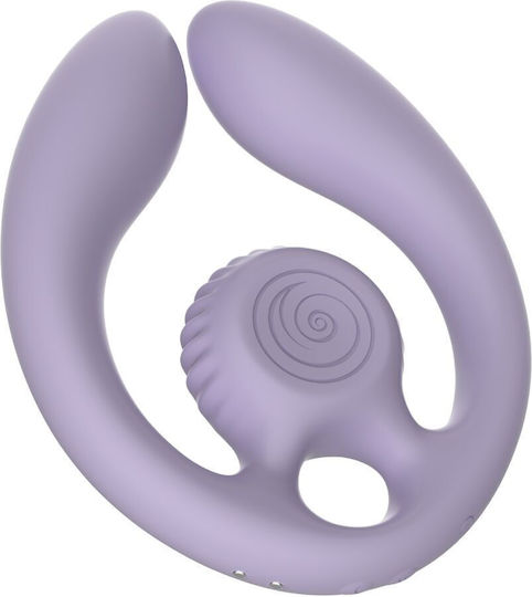 Snail Vibe Διπλός Δονητής με Απομακρυσμένο Έλεγχο Λιλά