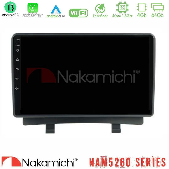 Nakamichi Ηχοσύστημα Αυτοκινήτου για Opel Zafira 2012-2016 (Bluetooth/USB/WiFi/GPS/Apple-Carplay/Android-Auto) με Οθόνη Αφής 9"