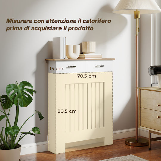 HomCom Κάλυμμα Καλοριφέρ από MDF