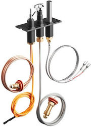 Kit De Asamblare Pilot Gaz Vevor Oe 485-510a 4021-736 2103-010 Kit De Asamblare Pilot Gaz Șemineu Înlocuire Aprindere Gaz Natural Compatibil Modele Quadra-fire Heat & Glo Heatilator Negru