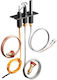 Vevor Gas Pilot Assembly Oe 485-510a 4021-736 2103-010 Gas Fireplace Pilot Assembly Kit Natural Gas Ignition Replacement Compatible Models Quadra-fire Heat & Glo Heatilator Black