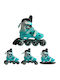 Grass & Co Kids Adjustable Inline / Quad Rollers Blue
