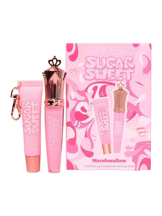 Sunkissed Sugar Sweet Lip Duo Marshmallow Scent Lip Gloss & Conditioner Set Su31930