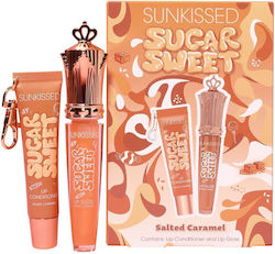Sunkissed Sugar Sweet Комплект За Устни С аромат на Солен Карамел Блясък За Устни и Балсам За Устни Su31928