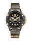 Versace Icon Damen Uhr Chronograph mit Gray Kautschukarmband